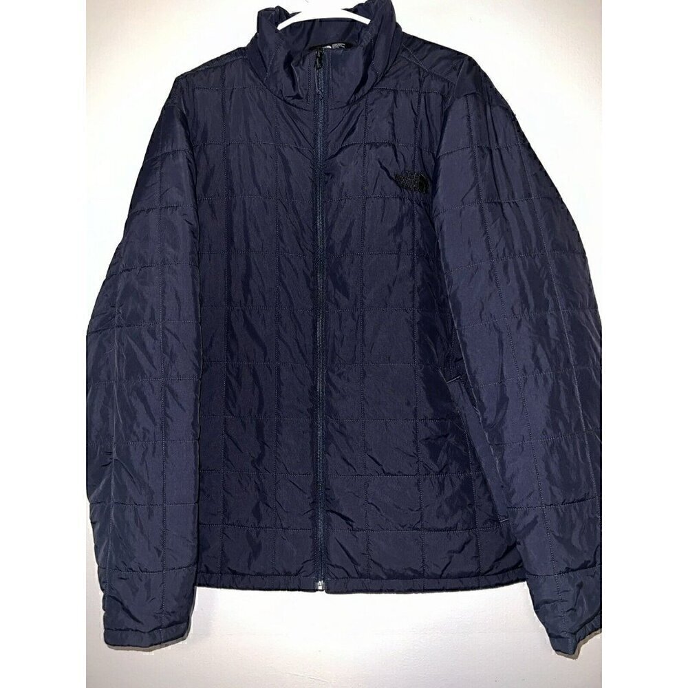 The North Face TNF Thermoball Blue Teal Full Zip Outdoor Puffer Jacket Men’s XL